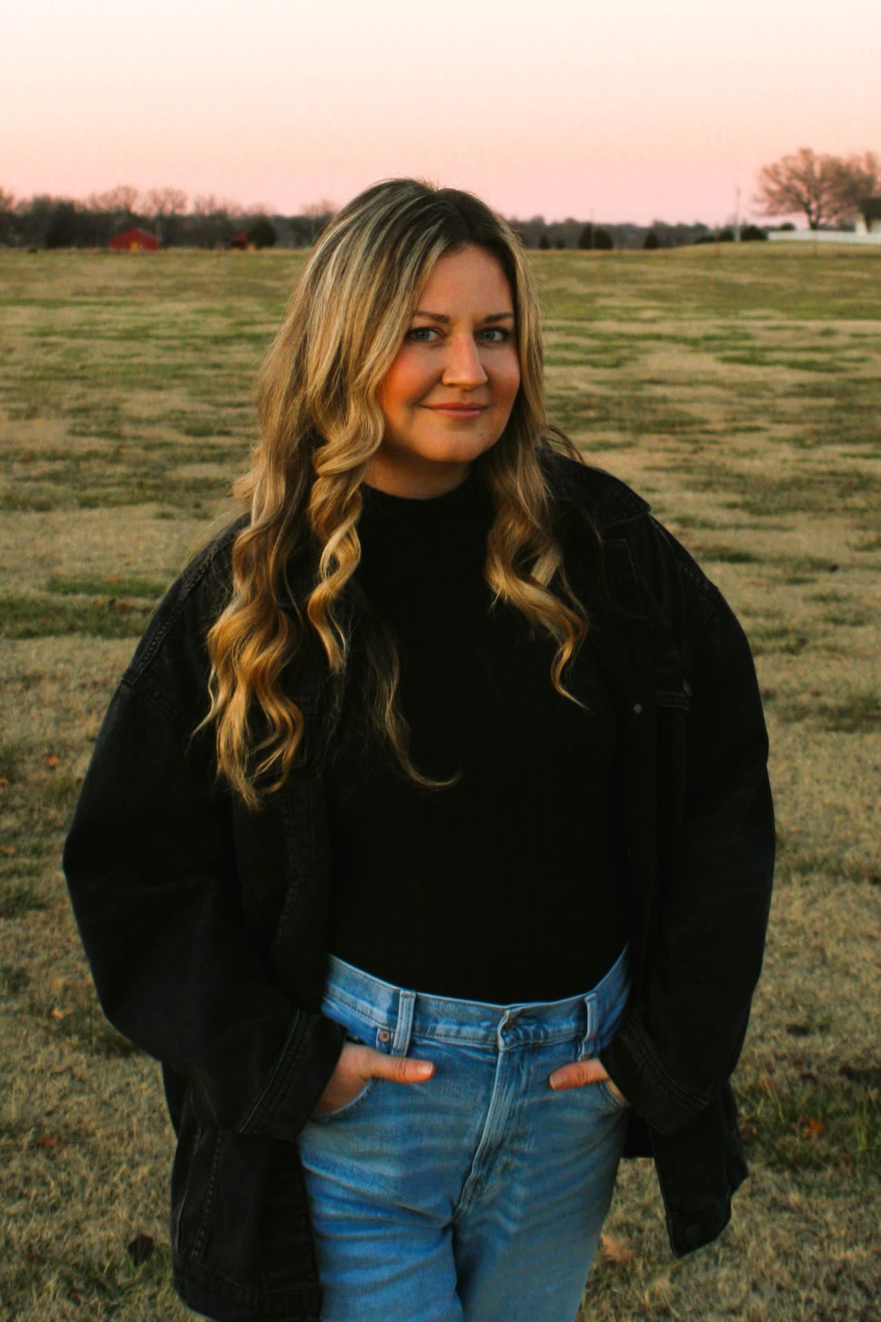 Leah Smith, portrait at sunset
